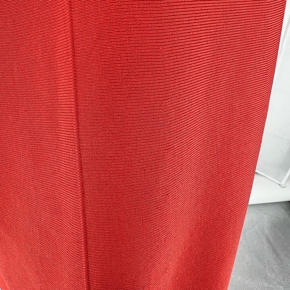 Victoria Beckham Orange Fit and Flare Backless Dress Size 2 - Picture 5 of 13